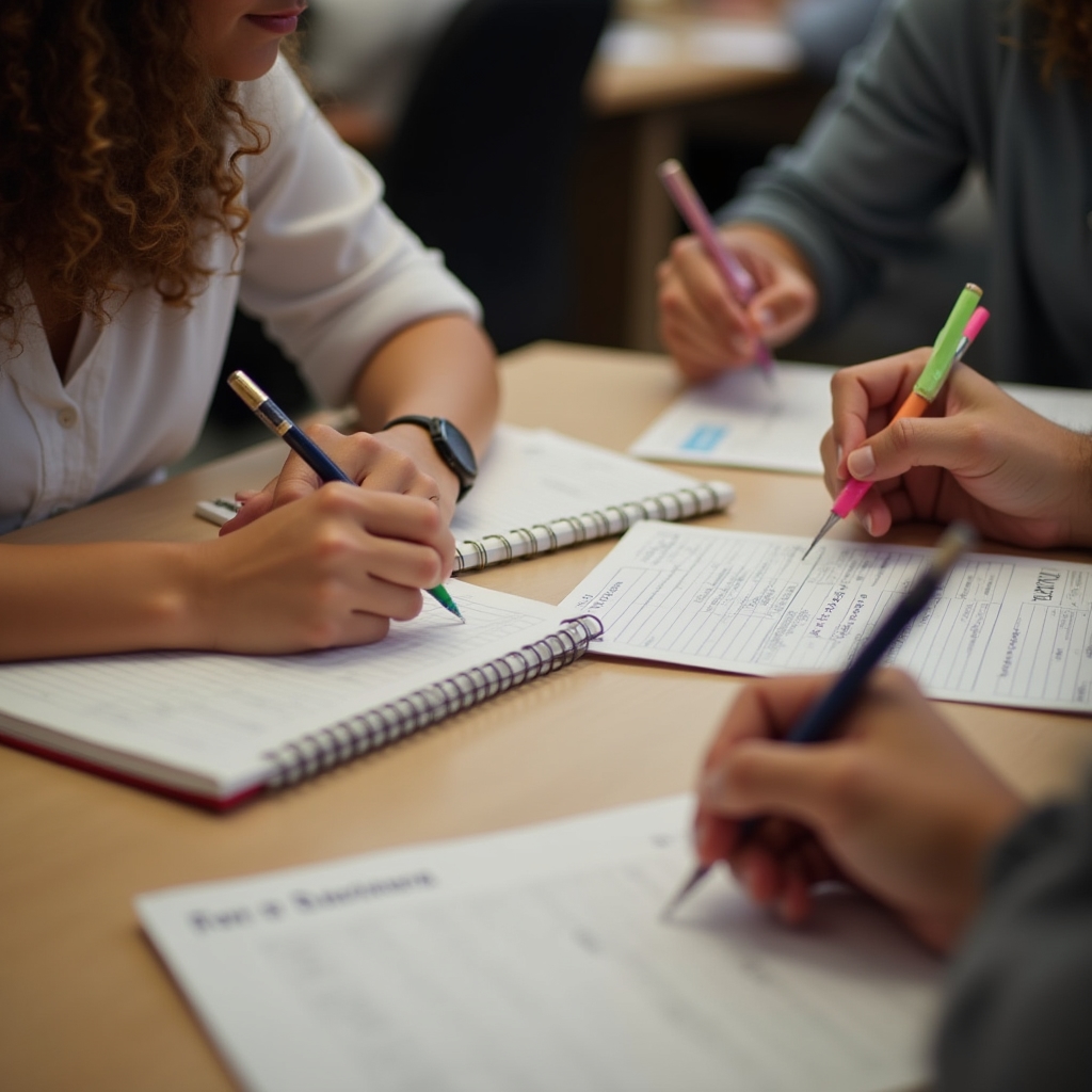 Účastníci workshopu si dělají poznámky